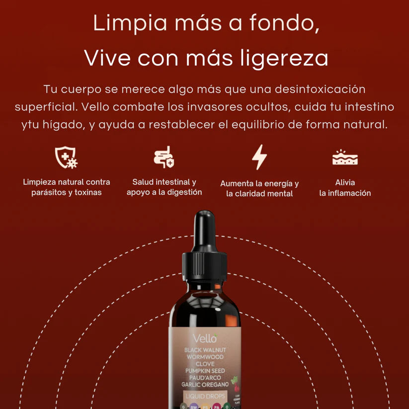 Vello - LIMPIEZA INTESTINAL ANTIPARASITARIA NATURAL