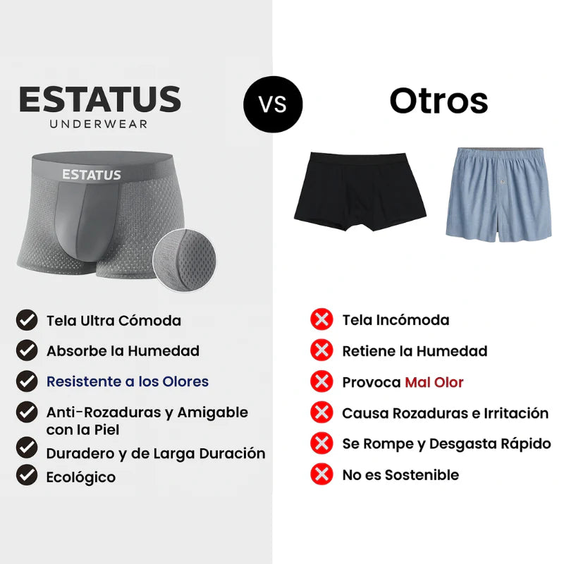 ESTATUS | Pack X3 Boxers de Bambú