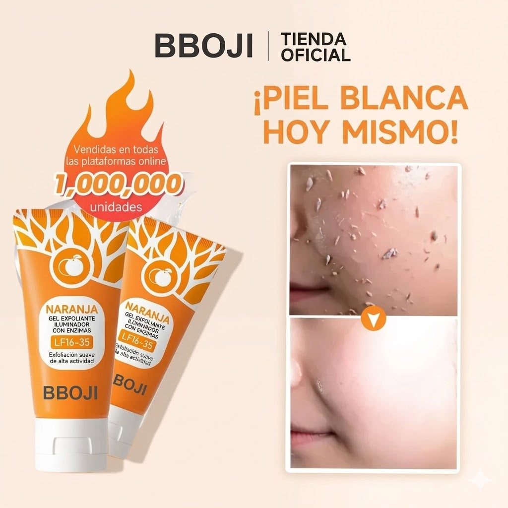 GEL EXFOLIANTE ENZIMÁTICO DE NARANJA